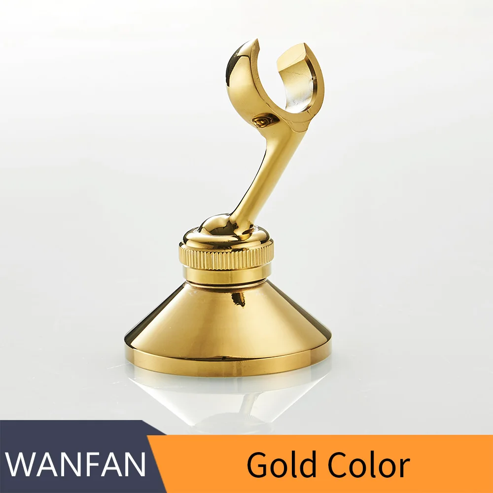 Gold Монтажные кронштейны для душа, античная латунь, поворотный ручной держатель для душа, насадка для душа, стойка для сиденья, запчасти для ванной комнаты, аксессуары для ванной 0517F - Цвет: Gold