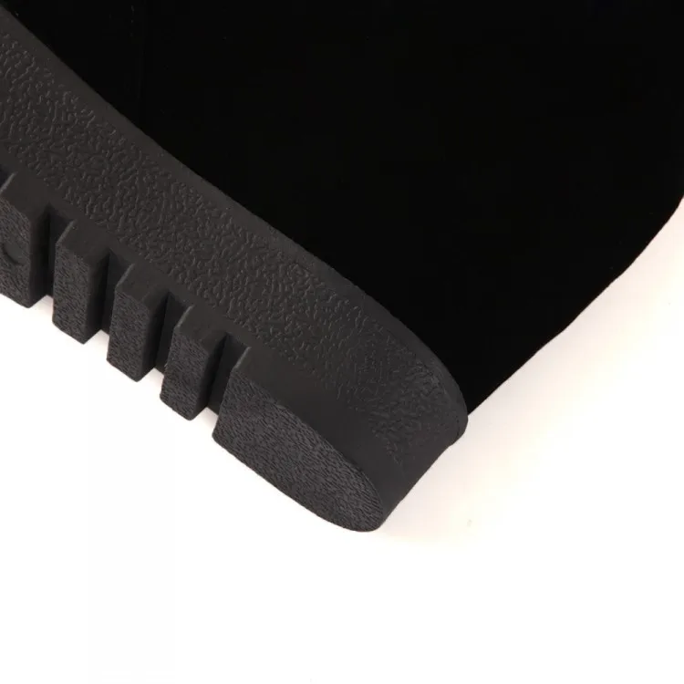 2015 Новых женщин Колено Высокие Сапоги Платформа Клин Каблуки панк Гот Creeper Обувь