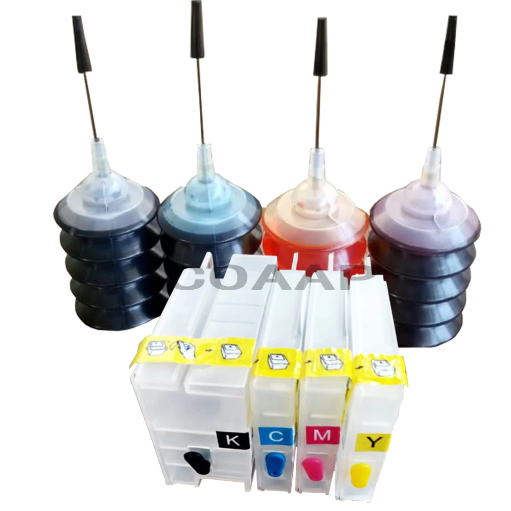 

1 set Compatible hp950 hp951 Empty cartridge + 120ML Dye ink with AAA chips for Officejet Pro 251DW 276DW 8100 8600 Printer
