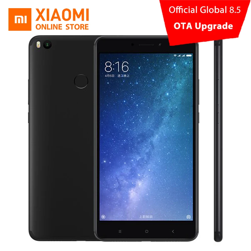 Оригинальный Xiaomi Mi Max 2 4 ГБ 64 мобильный телефон 6 44 &quot1080 P Восьмиядерный процессор