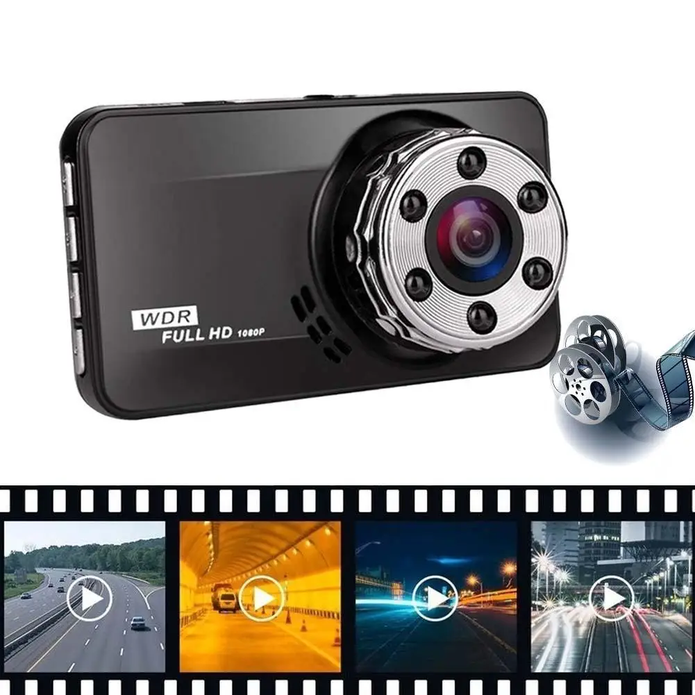 Автомобильный видеорегистратор Full HD 1080p черная коробка объектив 170 градусов 6G с