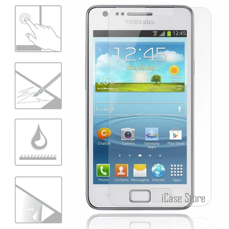 С уровнем твердости 9 H 0 26 мм закаленное Стекло для samsung Galaxy S2 i9100 S II Plus i9105 2.5D Arc Edge
