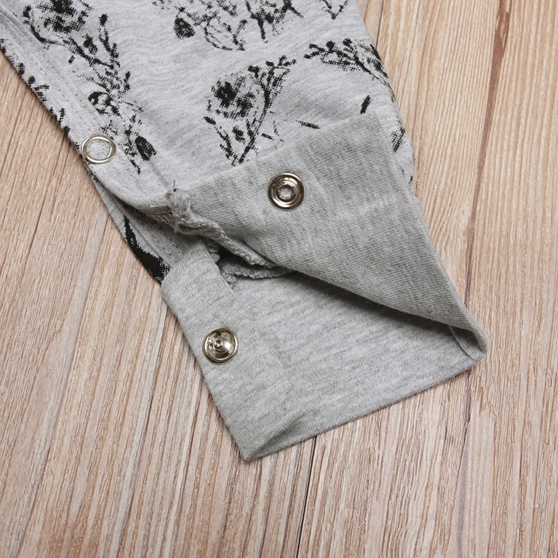 Рождественский комбинезон с принтом лосят для новорожденных мальчиков и девочек