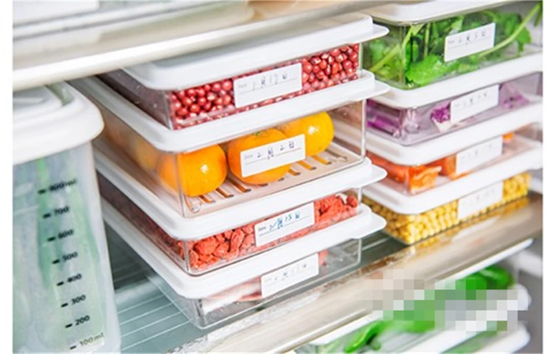 JiangChaoBo домашняя пластиковая прозрачная коробка для хранения продуктов, холодильник, еда, фрукты, свежая кухня с крышкой, герметичная коробка для хранения