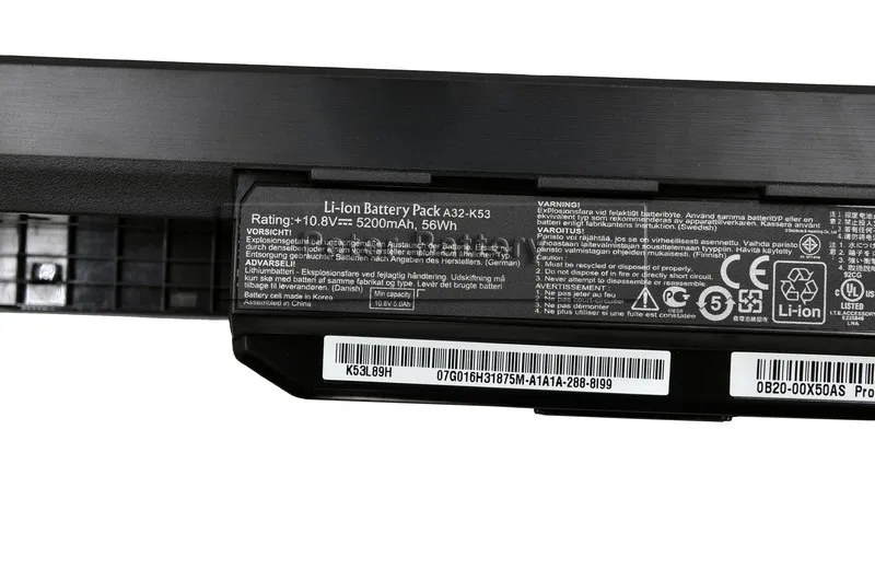 Оригинальный аккумулятор JIGU для ноутбука Asus K43 K43E K43J K43S K43SV K53 K53E K53F K53J K53S K53SV A43 A53S