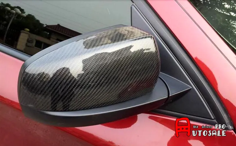 

Exterior True Carbon Car Side Mirror Rearview Cover Trims 2pcs For BMW X6 E71 2009 2010 2011 2012 2013 2014