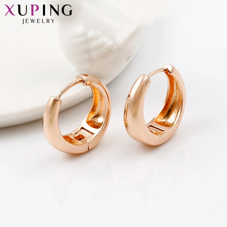 Xuping модные серьги в европейском стиле с покрытием из розового золота для женщин и