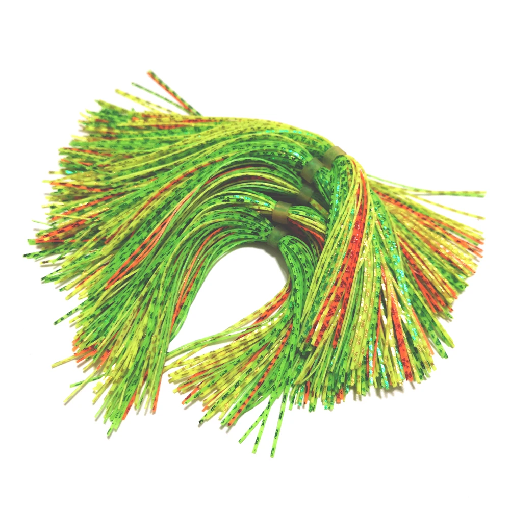 10 пучков 44/49 прядей SF032 Силиконовые юбки рыболовные аксессуары DIY Buzzbaits Spinner Buzz Bait