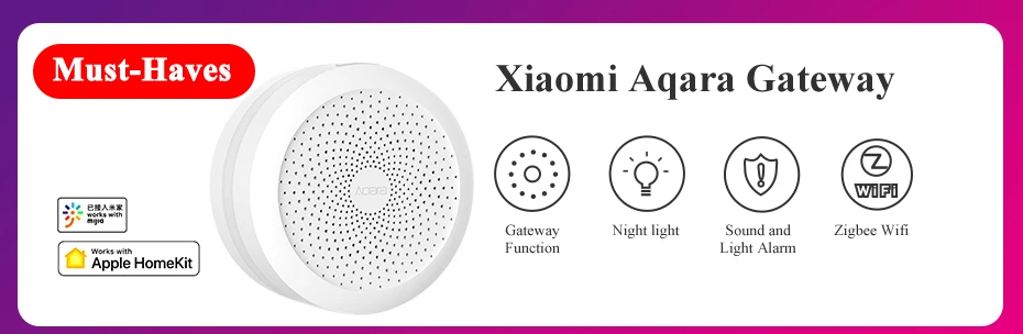 Xiaomi Aqara дверной датчик движения Aqara шлюз концентратор настенный беспроводной переключатель датчик воды датчик температуры и влажности домашний комплект