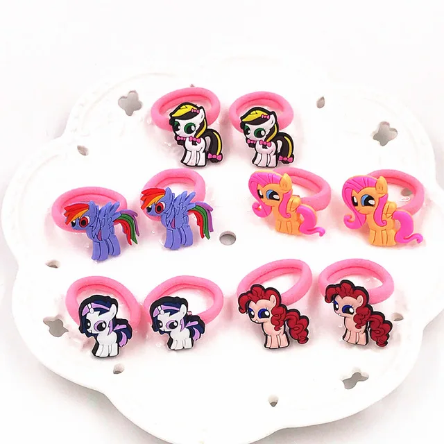 10 шт. My Little horse baoli poni милые резиновые ободки для волос аксессуары девочек