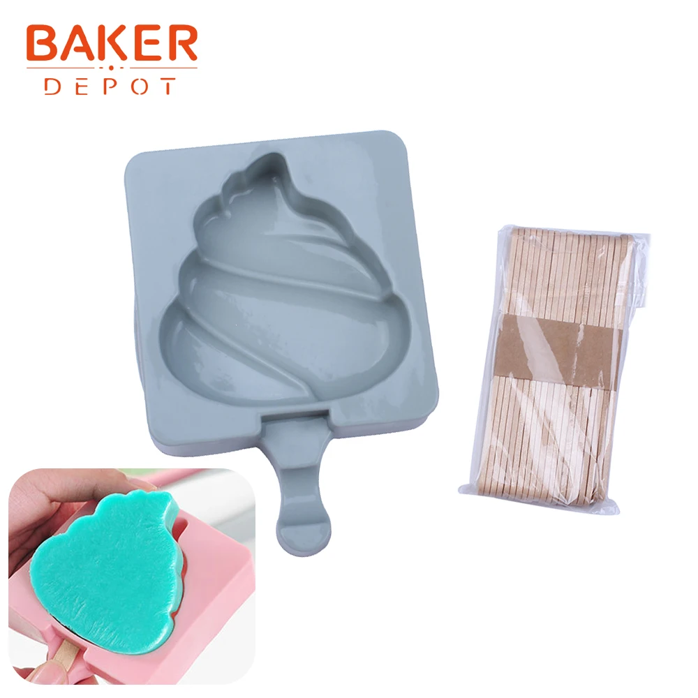BAKER DEPOT силиконовая форма для мороженого замороженный ледяной куб лоток детские