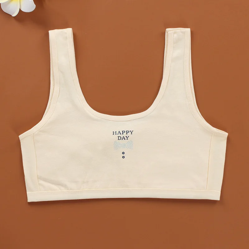 Хлопковые спортивные бюстгальтеры для подростков нижнее белье молодых девочек