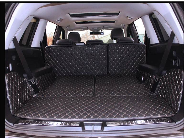 

Новинка! Специальные коврики для багажника Mercedes Benz GL 350 X166 на 7 мест 2016-2013, водонепроницаемые коврики для багажника GL350 2015, бесплатная доставка
