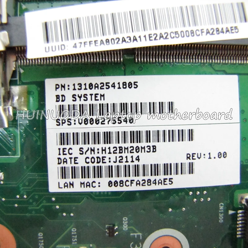 NOKOTION V000275540 для Toshiba Satellite C850 C855 Материнская плата ноутбука DK10F-6050A2541801-MB-A02 PGA989 SJTNV HM70 DDR3