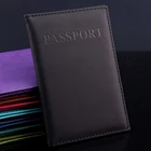 Обложка для паспорта из искусственной кожи женская, дорожная Обложка для паспорта чехол для карточек унисекс, мужская, кредитница, кошелек