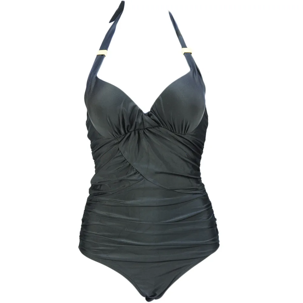 2019 цельный купальник для Для женщин однотонные розовые черный белый цвет ванный