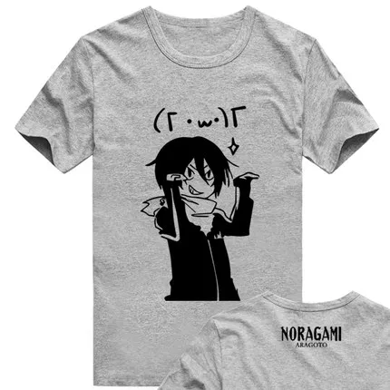 Горячие Noragami футболка aragoto воздухопроницаемость аниме Ято Kami Косплэй хлопок короткий рукав футболки для девочек