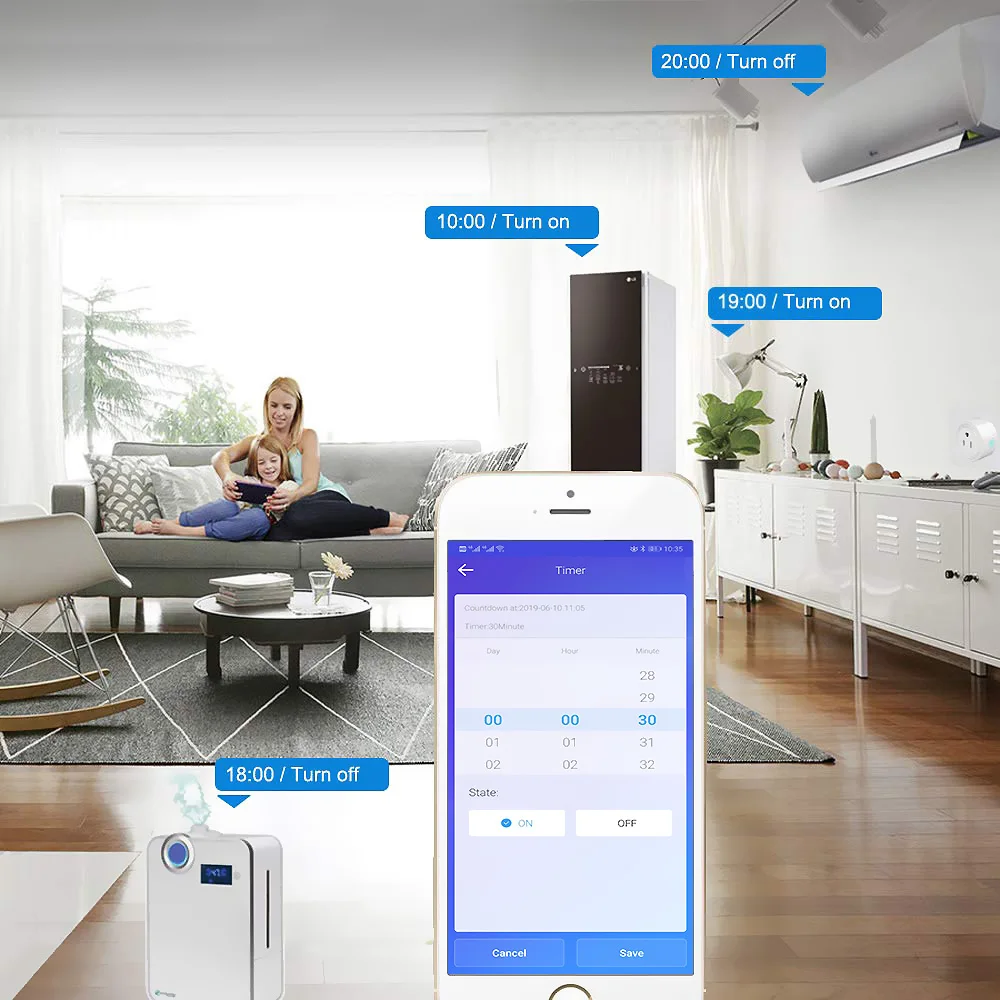 Интеллектуальная беспроводная (Wi-Fi) водонагреватель переключатель котел