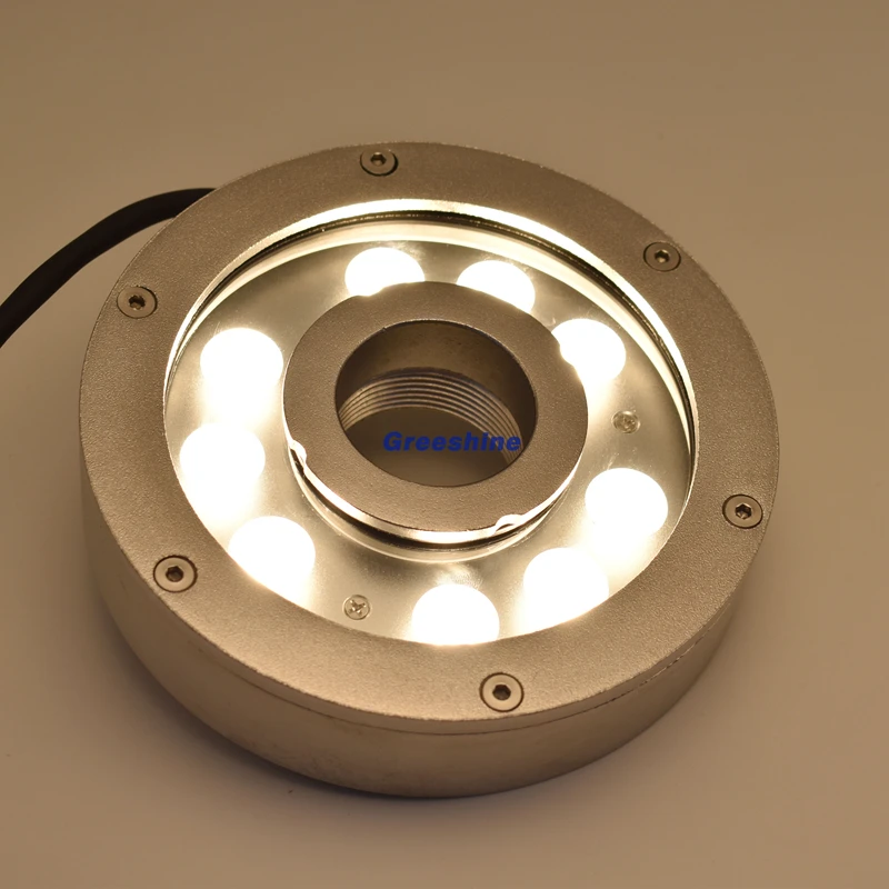 D160XH36MM нержавеющая сталь 24 в IP68 27 Вт RGB светодиодный подводный светильник для фонтана многоцветный светильник для пруда изменение цвета 8 шт./лот