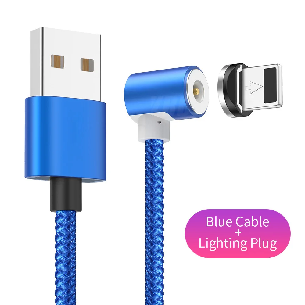 1M lighting YBD 1 м Магнитный usb кабель для зарядки samsung Xiao mi Red mi Note 7 mi 9 mi cro USB C кабель USB провод для iPhone huawei Honor - Цвет: 1M lighting