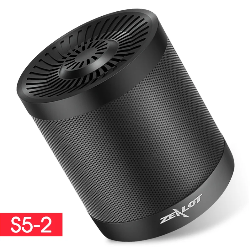 ZEALOT S5 2 портативная беспроводная Bluetooth Колонка стерео сабвуфер TF карта USB флэш