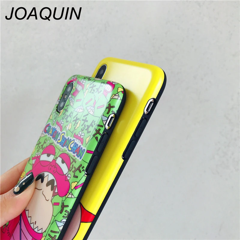 Мультяшный чехол для телефона Crayon Shin-chan iPhone X XR XS MAX 7 8 6 6s plus задняя крышка мягкий