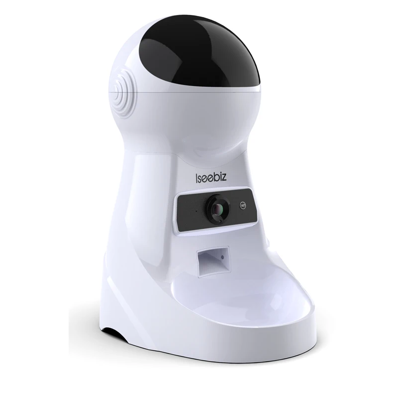 Camera Iseebiz обновление 3л кормушка для домашних животных Wifi Пульт дистанционного управления модная Умная автоматическая кормушка для домашних животных для собак кошек перезаряжаемая с видеомонитором - Цвет: Camera