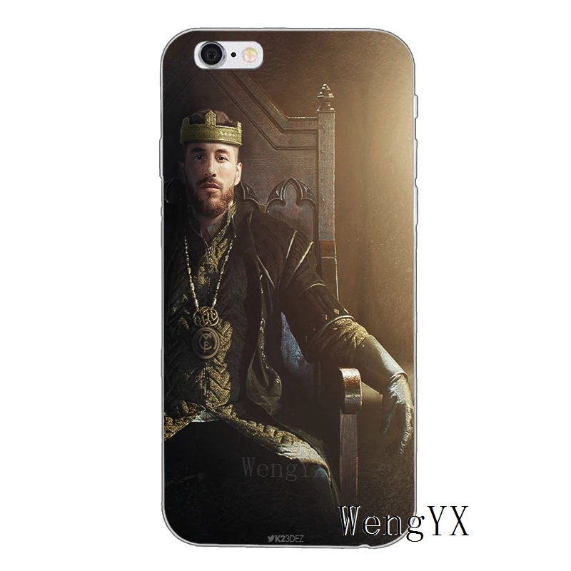 Серхио Рамос SR4 футболист для iPhone X XR XS Max 8 7 plus 6s 6 plus SE 5S 5c 5 4S 4 iPod Touch чехол мягкий чехол телефона - Цвет: SR4-Footballer-A-01