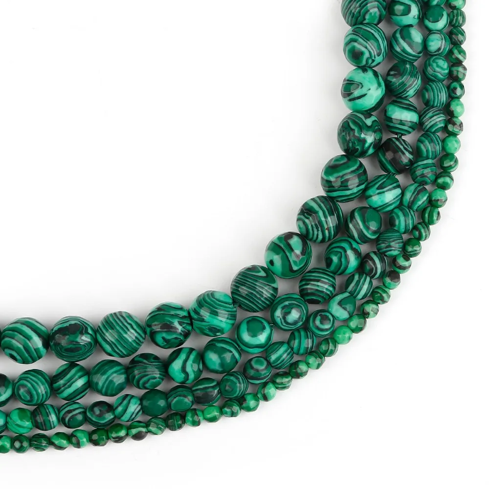Малахитовый Павлин натуральный камень Круглые граненые бусины 4/6/8/10 мм ювелирный