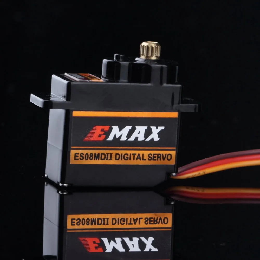 4 шт. EMAX ES08MDII ES08MD II цифровой сервопривод 12g/2,4 Кг/высокоскоростной Мини Металл Шестерни