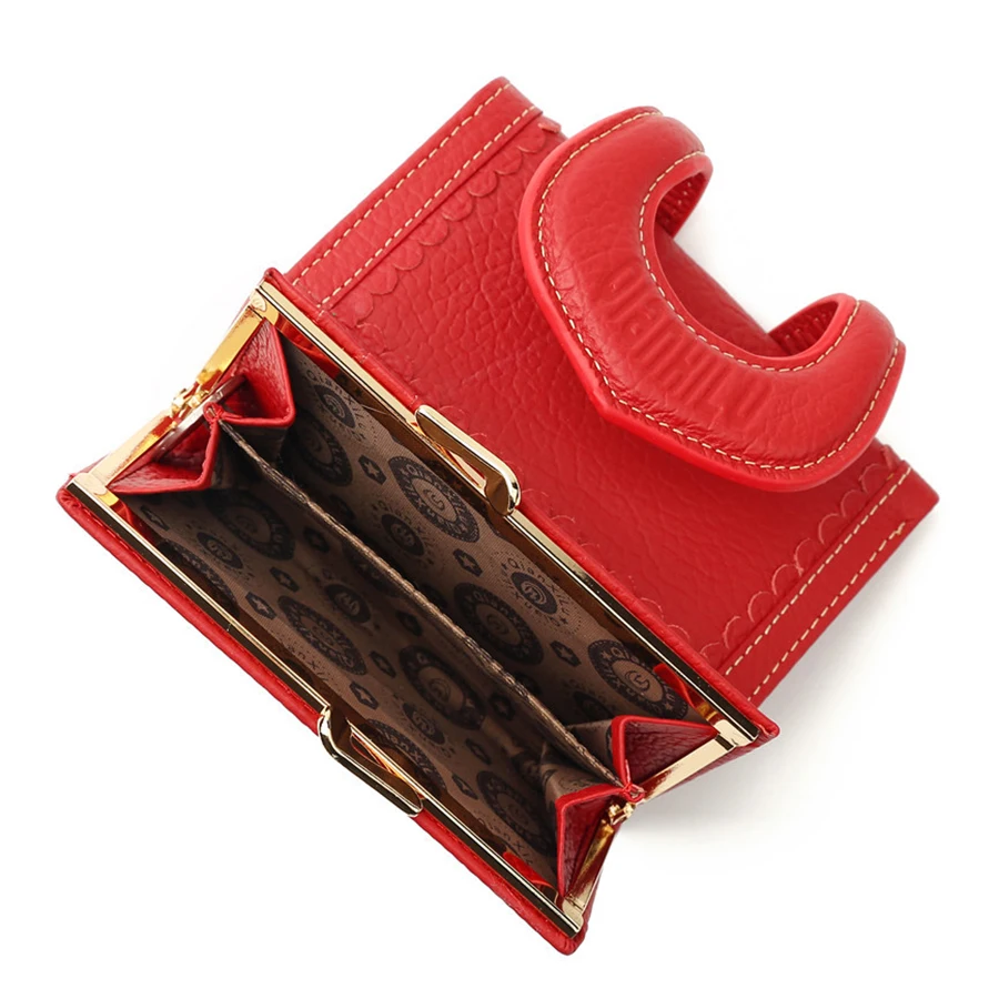 Новый модный однотонный Женский кошелек из натуральной кожи Высококачественный