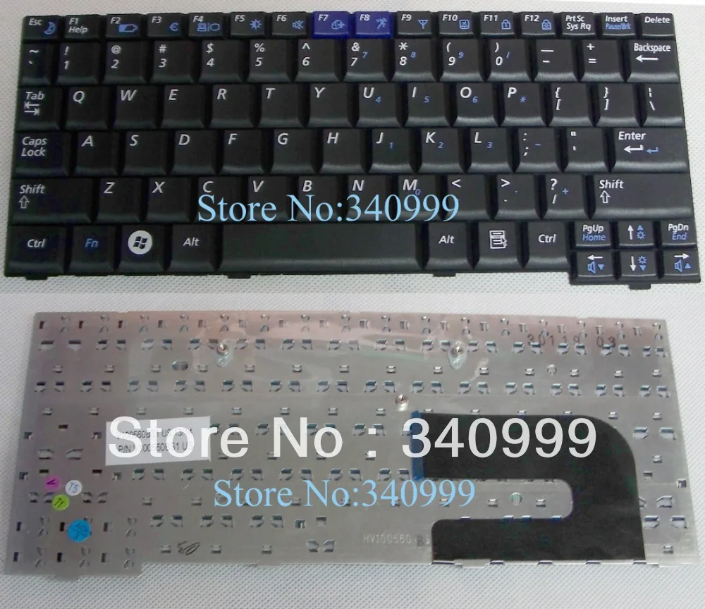 

new Keyboard for Samsung nc10 ND10 N108 N110 N130 Np-N130 N140 NC310 US Black laptop keyboard