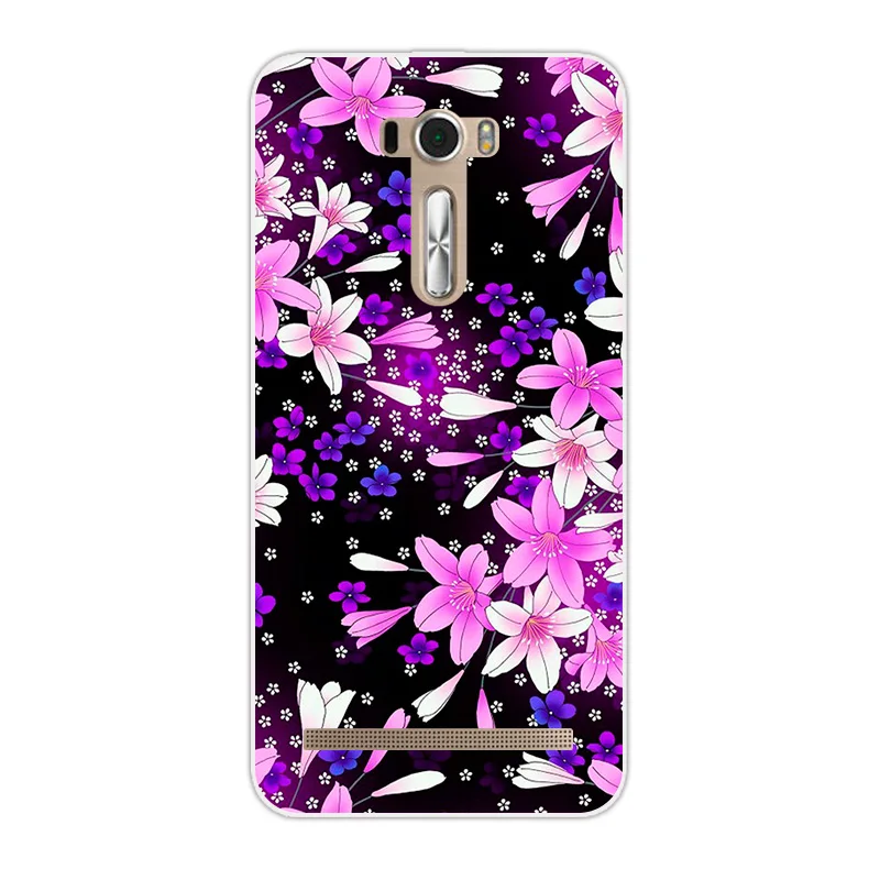 Мягкий прозрачный силиконовый чехол-накладка для Asus Zenfone 2 Laser ZE550KL ZE551KL 5,5 дюйма для телефона ASUS_Z00LD с бабочкой - Цвет: 07