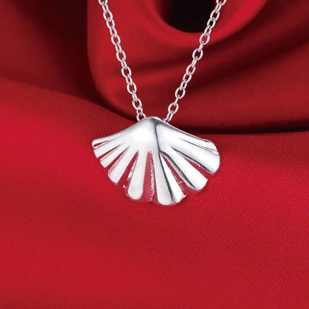 Оптовая продажа блестящее посеребренное ожерелье новая распродажа серебряные