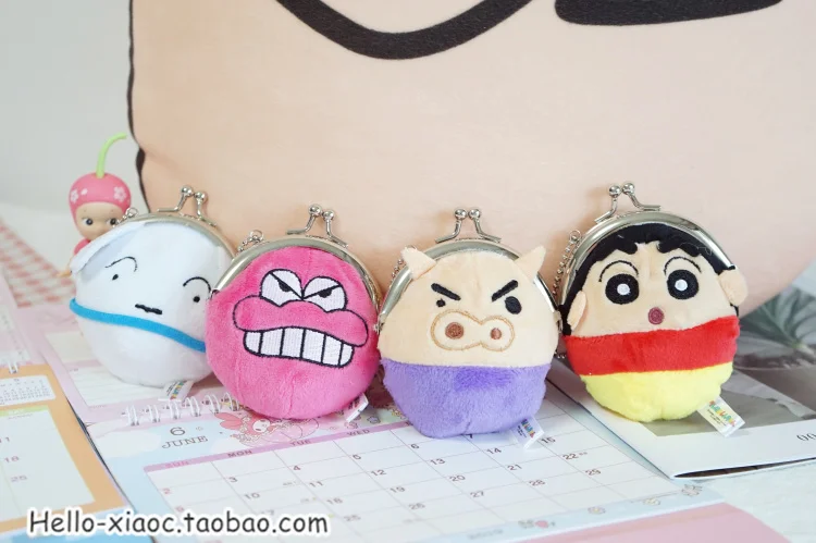 1 шт. Crayon Shin-chan плюшевые кошельки мультфильм японское аниме Shin-chan плюшевые куклы для сумки подвеска брелок детские подарки