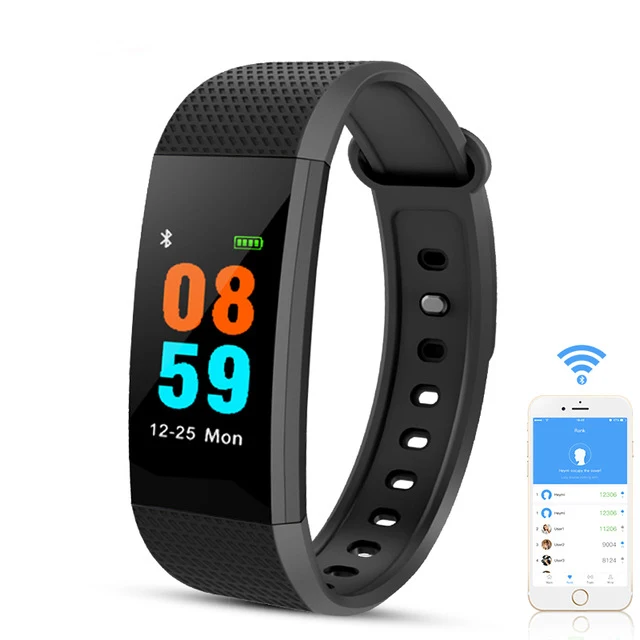 Спорт Смарт часы браслет сердце кровью Давление монитор Фитнес калорий