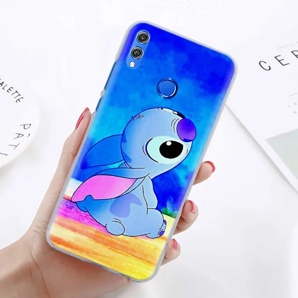 01 Милый чехол для телефона Lilo Stitch для huawei Honor 8X 8A Pro 8C 8S 9 10 Lite 20i Honor Play Y7 Y9 чехол - Цвет: 01