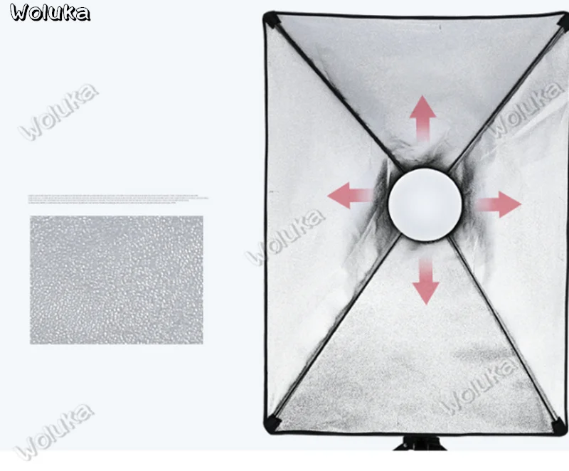LED small studio set softbox fill lamp photography Lighting Kit 50x70cm Softbox Photo Studio Set Light 80cm CD50 T03 H | Электроника