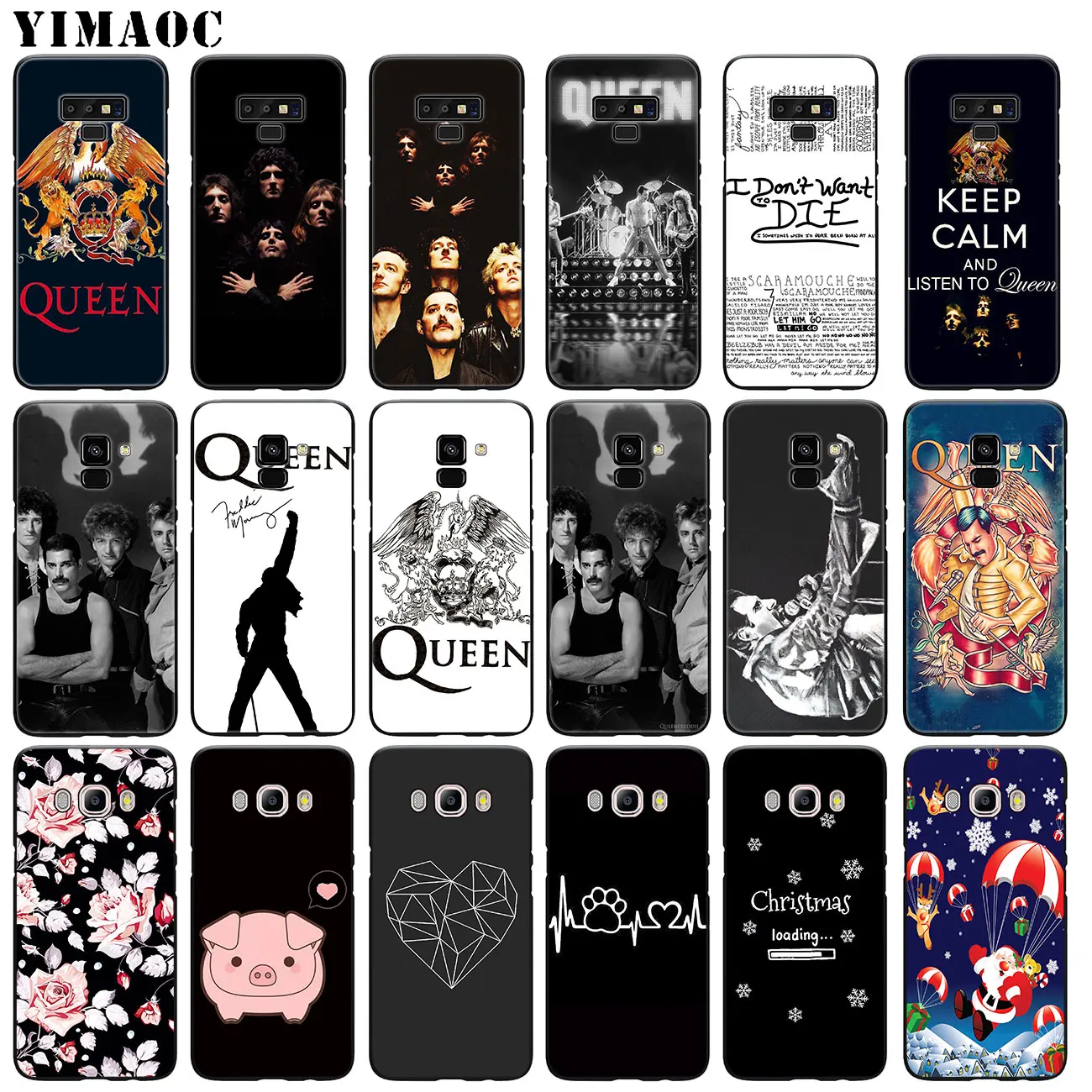Мягкий силиконовый чехол YIMAOC Queen Rock Group для Samsung Galaxy A6 A9 A8 A7 2018 A3 A5 2016 2017 Note 9 8 10 Plus
