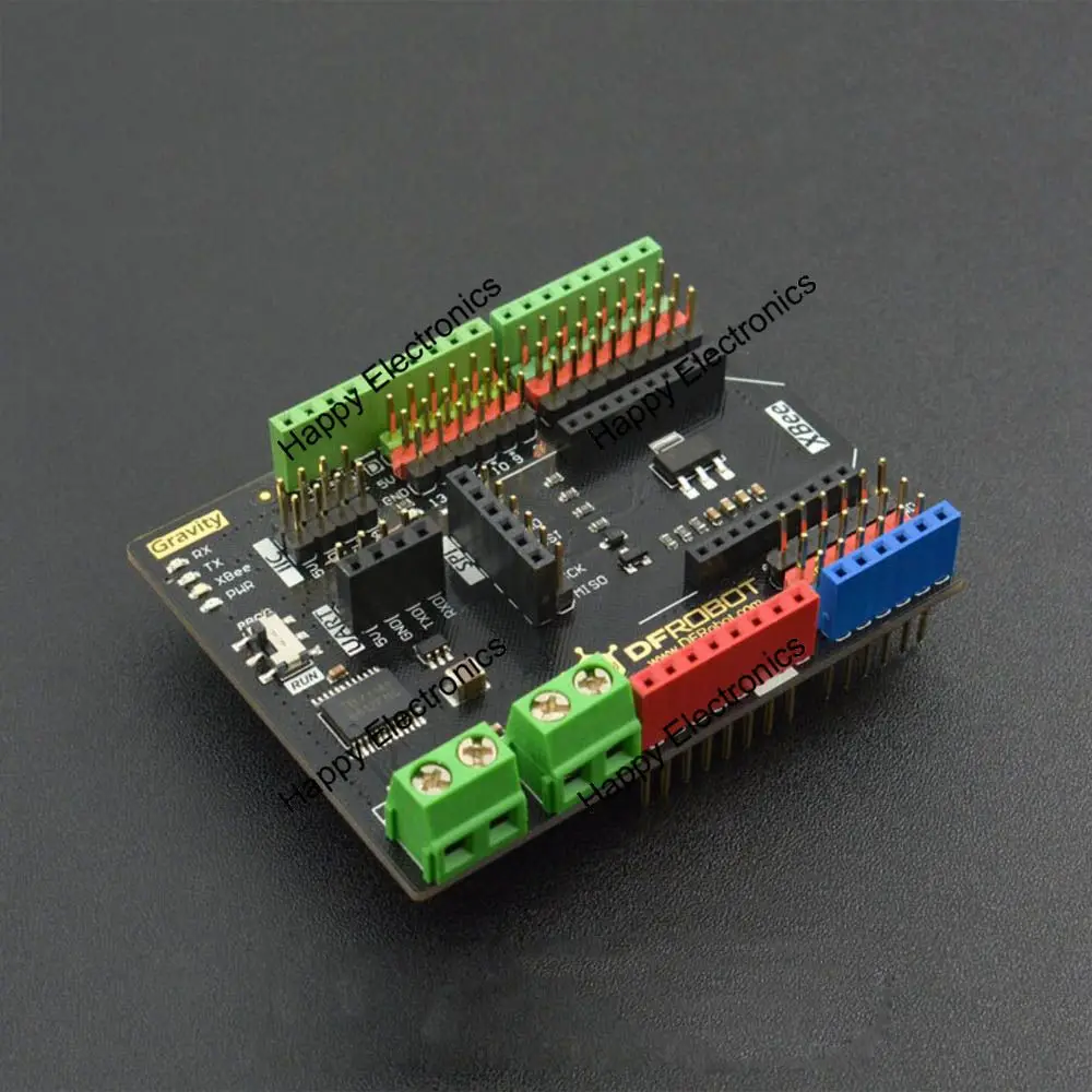 New DFRobot Gravity IO expanding &amp 2x1.2A щит драйвера двигателя с XBee слотом + XBee/WiFi Bee/Bluetooth Bee