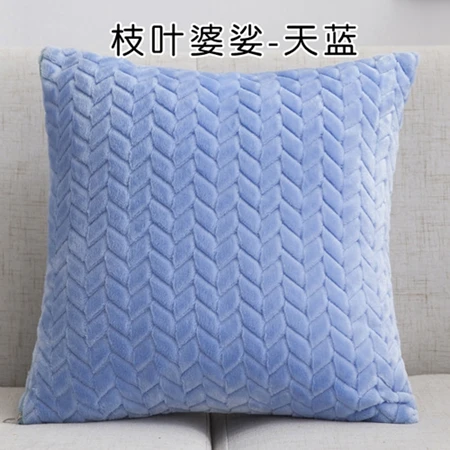 Cushion cover3 Nordic Стиль плюшевые подушки Обложка Твердый Цвет мягкая теплая меховая наволочка домашние декоративные подушки корпус автомобиля диван Чехлы для декоративных подушек - Цвет: Cushion cover3