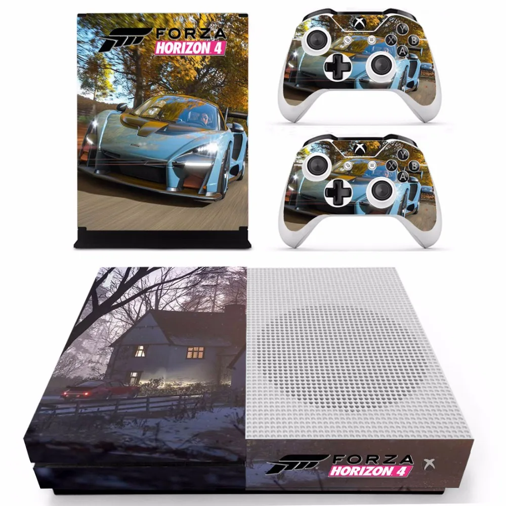 Игровая наклейка Forza 4 Horizon для Xbox One Slim Console и 2 контроллера для Xbox One S Skins, Виниловая наклейка s