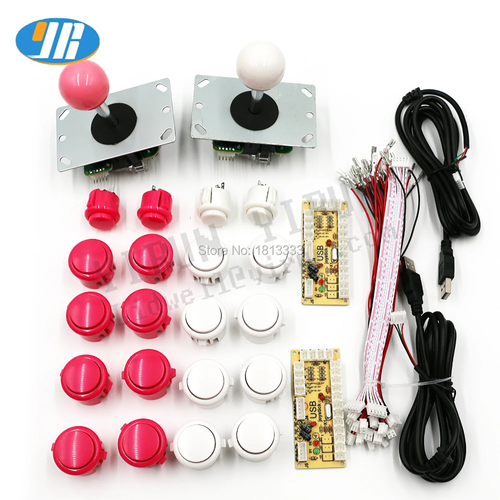 Аркадный джойстик DIY Kit Нулевая задержка аркадная DIY Kit USB энкодер для ПК Джойстик Sanwa для аркадных игр+ Sanwa кнопочные кнопки для аркадной игры Mame