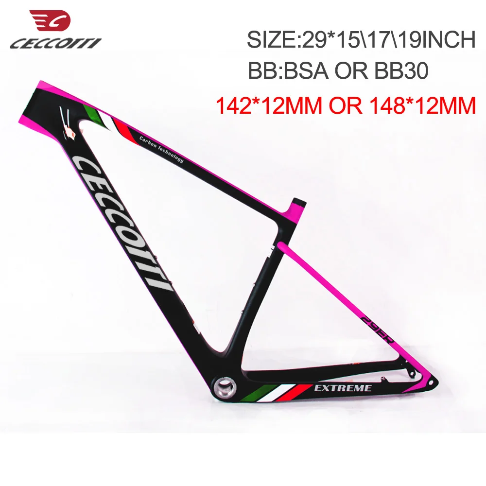 Новая Геометрическая углеродная рама для горного велосипеда ceccotti новая 29er