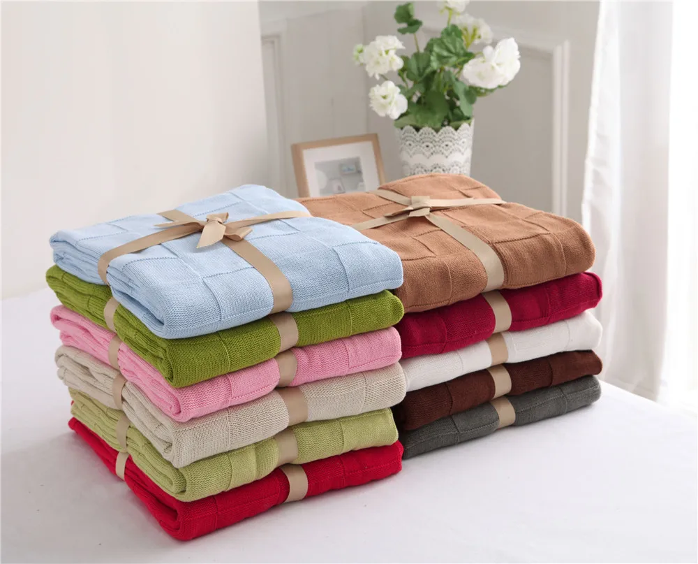 Новое трикотажное покрывало с нитью для отелей украшение дома дивана в