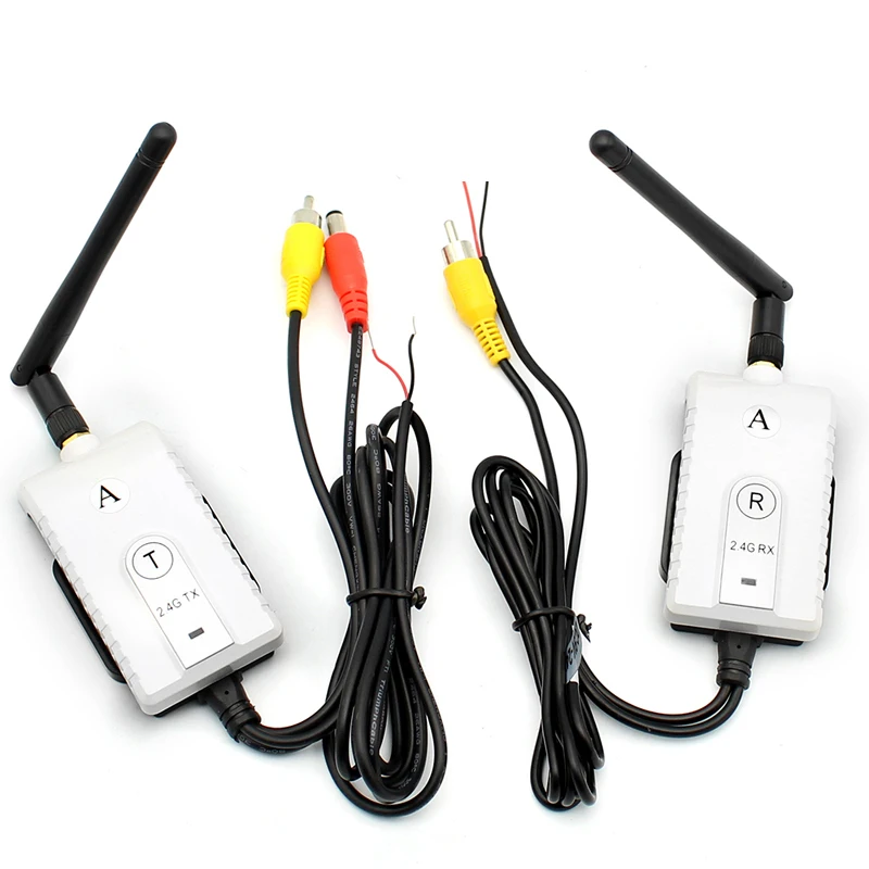 2.4GHz Wireless 200m Range AV Cable Truck Camera Video Bus Transmitter and Receiver Car DVD Player Parking Monitor | Автомобили и