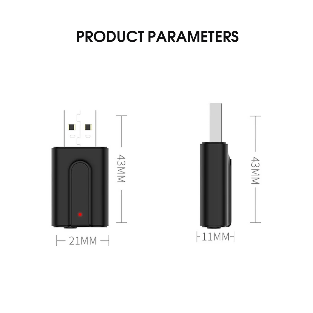 Беспроводной аудио ресивер KEBIDU с Bluetooth 5 0 стереозвук 3 мм AUX разъем USB-приемник мини