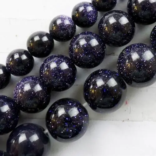 Нитка с голубым песочным камнем круглая свободная бусина 15 5 дюйма 6 мм/8 мм/10 мм