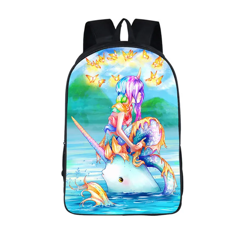 2018 Новый Единорог море Русалка каваи пони школьников рюкзак мода для девочек