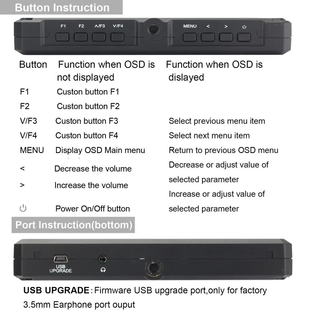 Feelworld F6 5 7 &quotIPS 4K HDMI монитор для DSLR или беззеркальной камеры Gimbal + аккумулятор